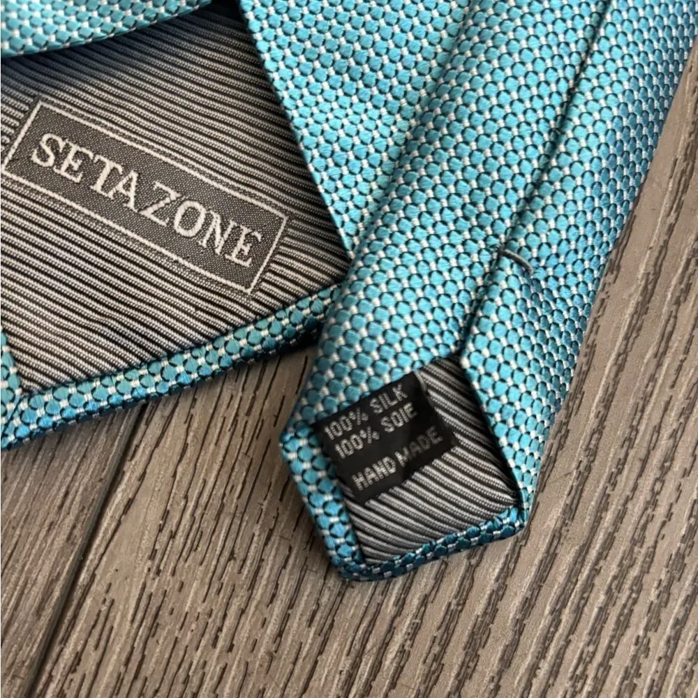 Seta zone Elegant Blue Men's Tie